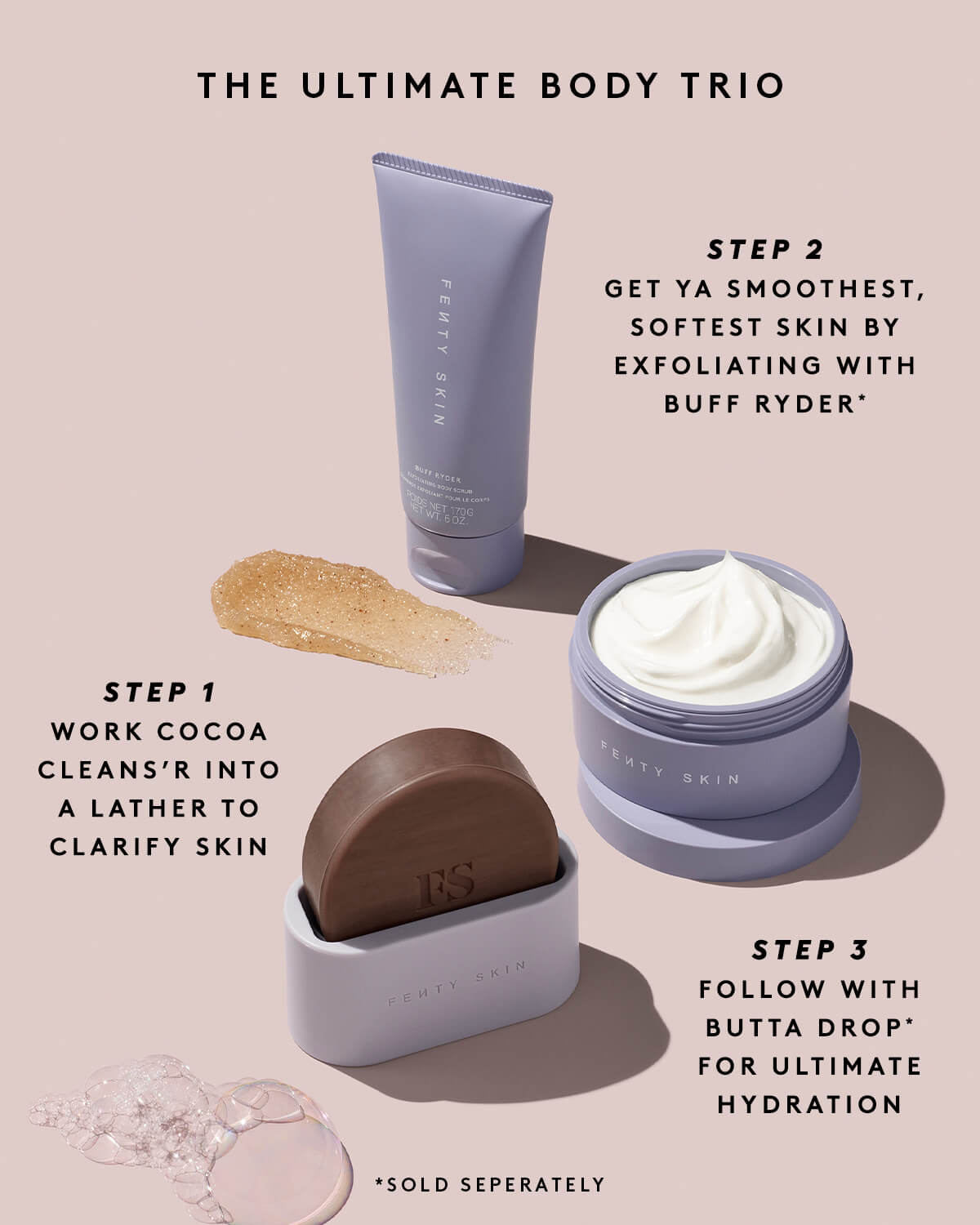 Cocoa Cleans'r Soothing All-Over Cleansing Bar with Coconut Oil + Shea Butter