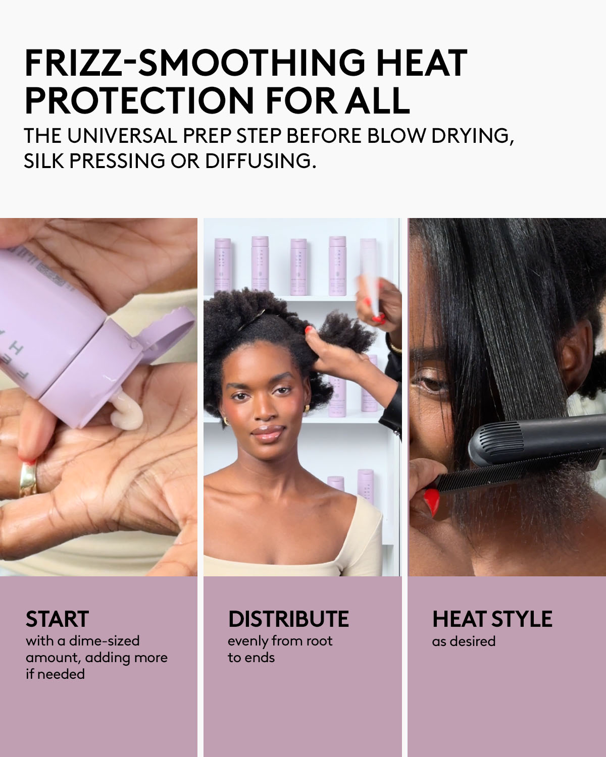 The Protective Type Frizz-Smoothing Heat Protectant Styling Cream